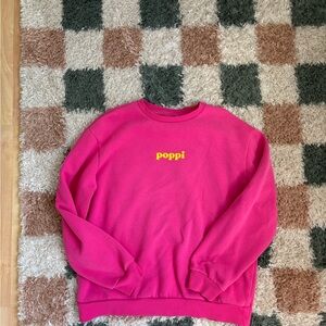 Poppi Women's Pink Crew Neck Sweater